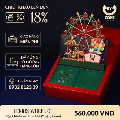 Hộp Quà Trung Thu 3D Ferris Wheel 01